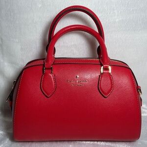 NWT Kate Spade Madison Small Dolly Duffle Crossbody Bag in Ruby Red